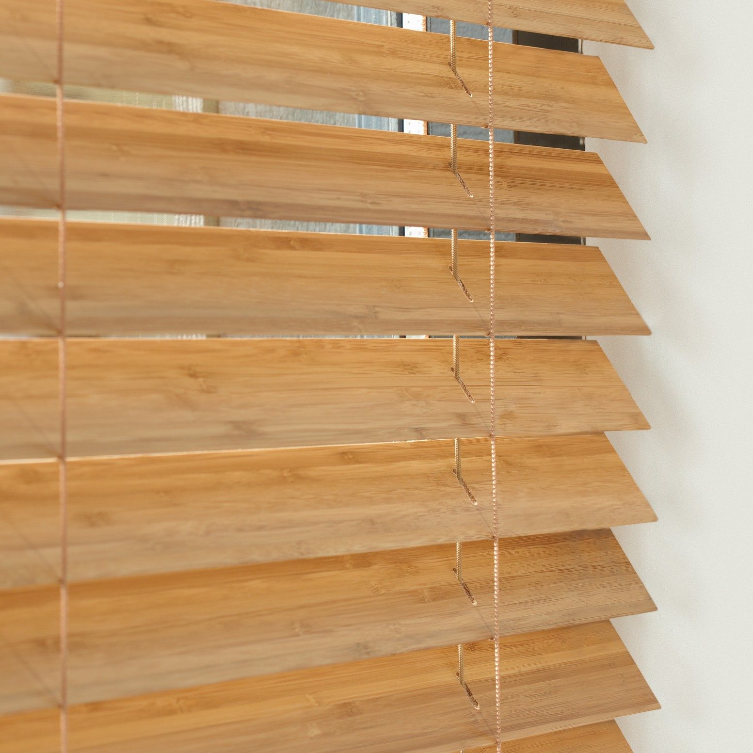 venetian timber blinds natural wood colour