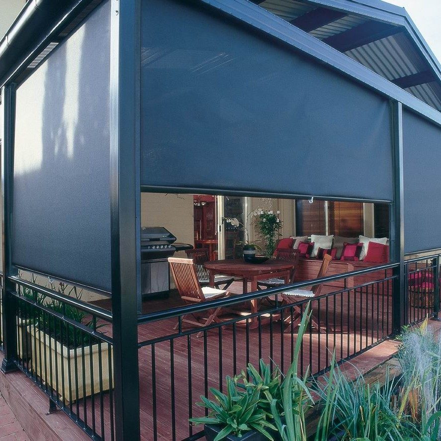 privacy screen on a deck